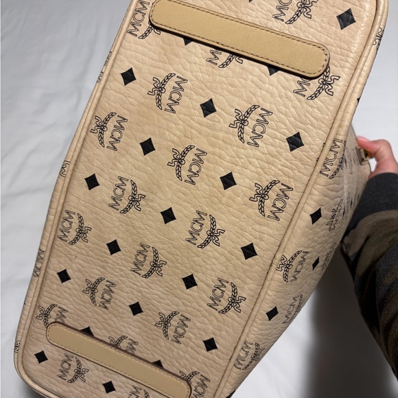 MCM Tan and Black Logo Tote - Used two times - Picture 6 of 9